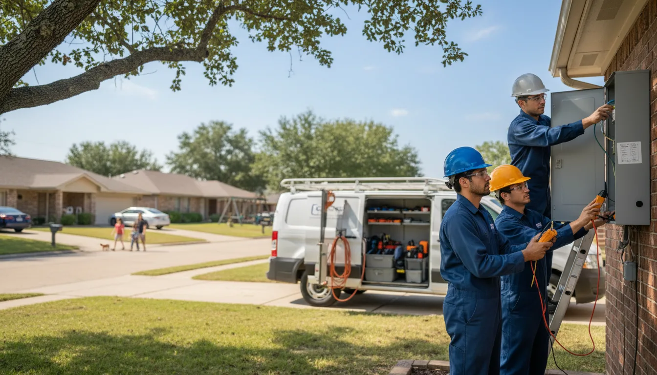 Certified electrician providing emergency electrical services in Syracuse, NE
